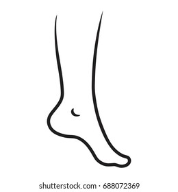 foot icon vector