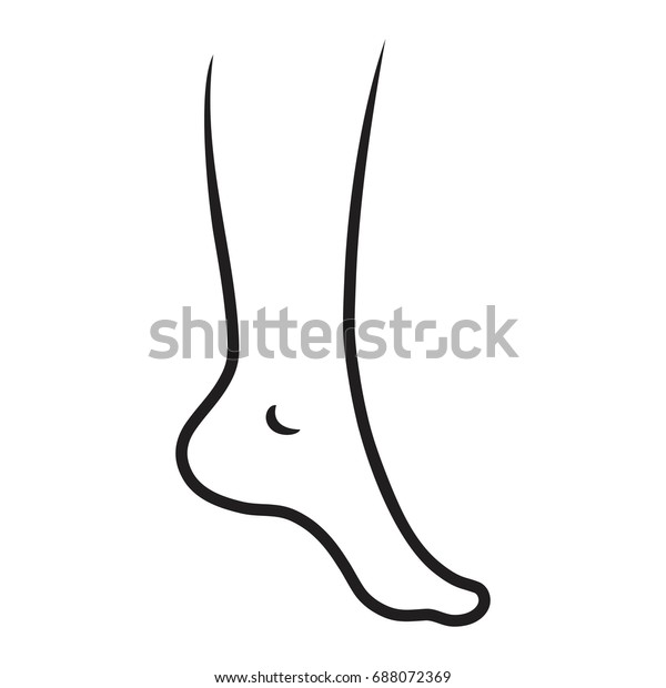foot icon vector