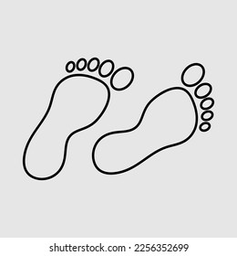 foot icon, vector best flat icon trendy style illustration on white background