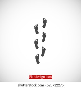 foot icon, vector best flat icon EPS