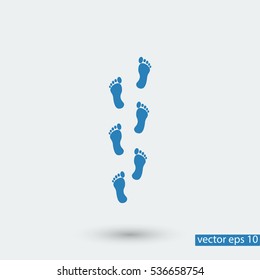 foot icon, vector best flat icon EPS