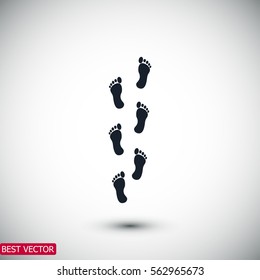 foot icon, vector best flat icon EPS