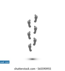 foot icon, vector best flat icon EPS