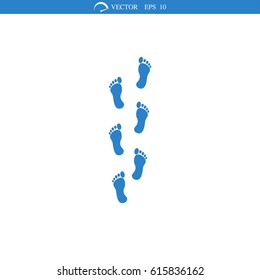 foot icon, vector best flat icon EPS