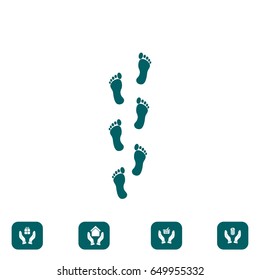 foot icon, vector best flat icon EPS