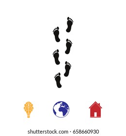 foot icon, vector best flat icon EPS