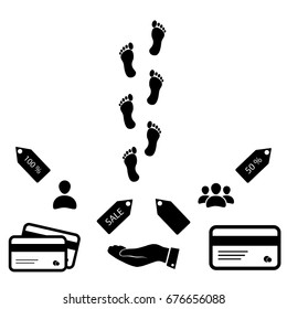 foot icon, vector best flat icon EPS