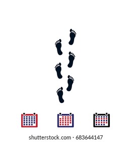 foot icon, vector best flat icon EPS