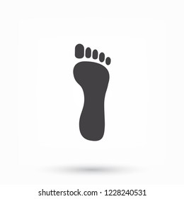Foot icon . Vector  Eps 10 