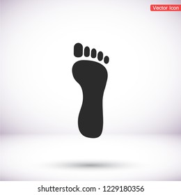 Foot icon . Vector  Eps 10 