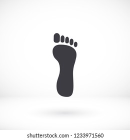 Foot icon . Vector  Eps 10 