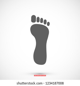 Foot icon . Vector  Eps 10 