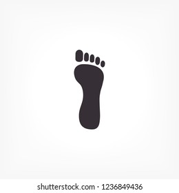 Foot icon . Vector  Eps 10 
