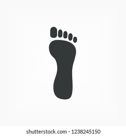 Foot icon . Vector  Eps 10 