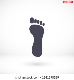 Foot icon . Vector  Eps 10 