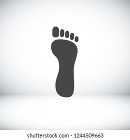 Foot icon . Vector  Eps 10 