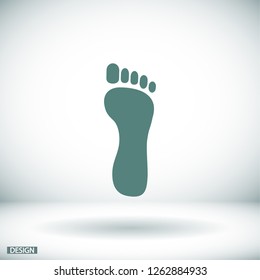 Foot icon . Vector  Eps 10 