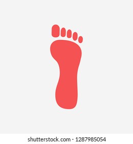 Foot icon . Vector  Eps 10 