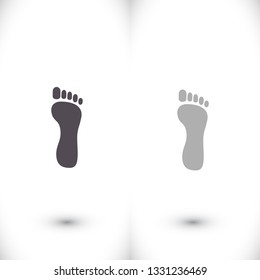 Foot icon . Vector  Eps 10 