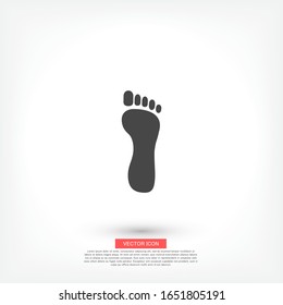 Foot icon . Vector Eps 10 . Lorem Ipsum Flat Design
