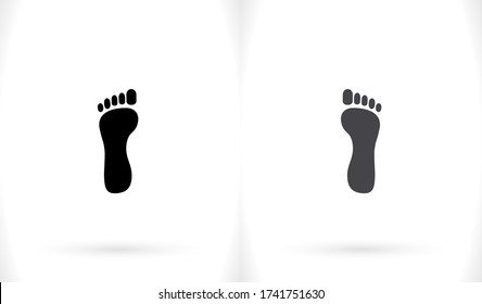 Icono de pie . Vector Eps 10. Diseño plano Lorem Ipsum 