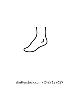 Foot icon vector. EPS 10 editable vector