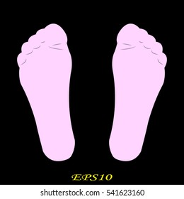 foot, icon, vector illustration EPS 10