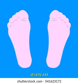 foot, icon, vector illustration EPS 10