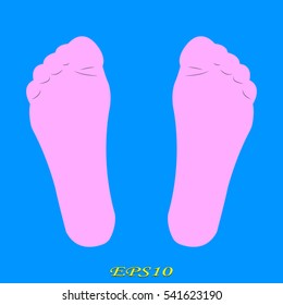 foot, icon, vector illustration EPS 10