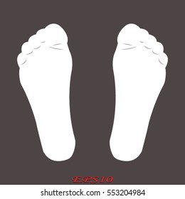 foot, icon, vector illustration eps10
