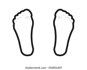 foot, icon, vector illustration eps10