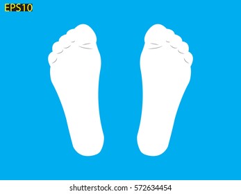 foot, icon, vector illustration eps10