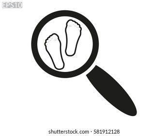 foot, icon, vector illustration eps10
