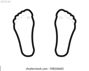 foot, icon, vector illustration eps10
