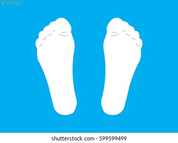 foot, icon, vector illustration eps10