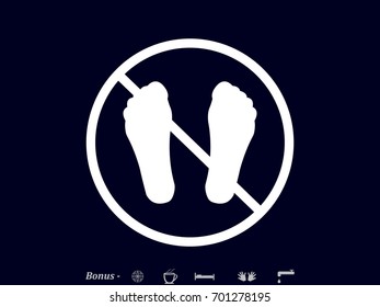 foot, icon, vector illustration eps10
