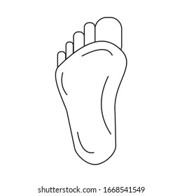 foot icon vector ilustration sign design