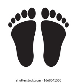 foot icon vector ilustration sign design