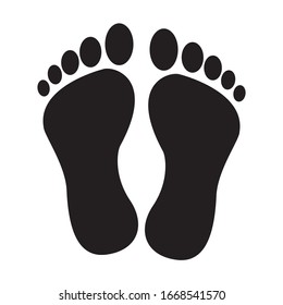foot icon vector ilustration sign design