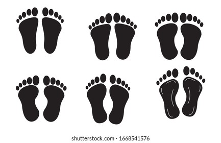 foot icon vector ilustration sign design