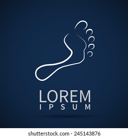 foot icon vector leg symbol human art illustration