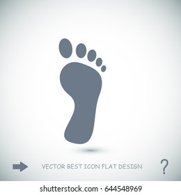 foot icon vector , stock vector illustration flat design style