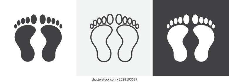 Foot icon.Trendy modern flat linear vector illustration on white background.