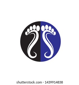 
foot illustration Logo vector template - Vector
