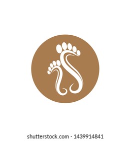 
foot illustration Logo vector template - Vector
