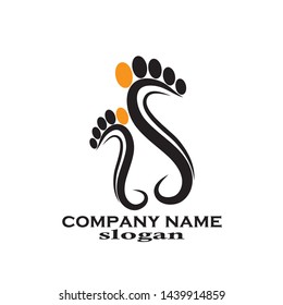 
foot illustration Logo vector template - Vector
