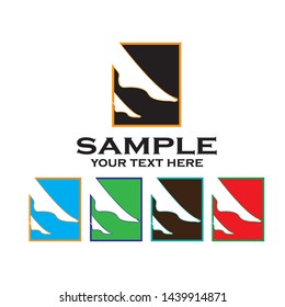 
foot illustration Logo vector template - Vector
