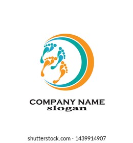 
foot illustration Logo vector template - Vector
