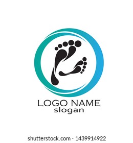 
foot illustration Logo vector template - Vector
