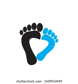 
foot illustration Logo vector template - Vector
